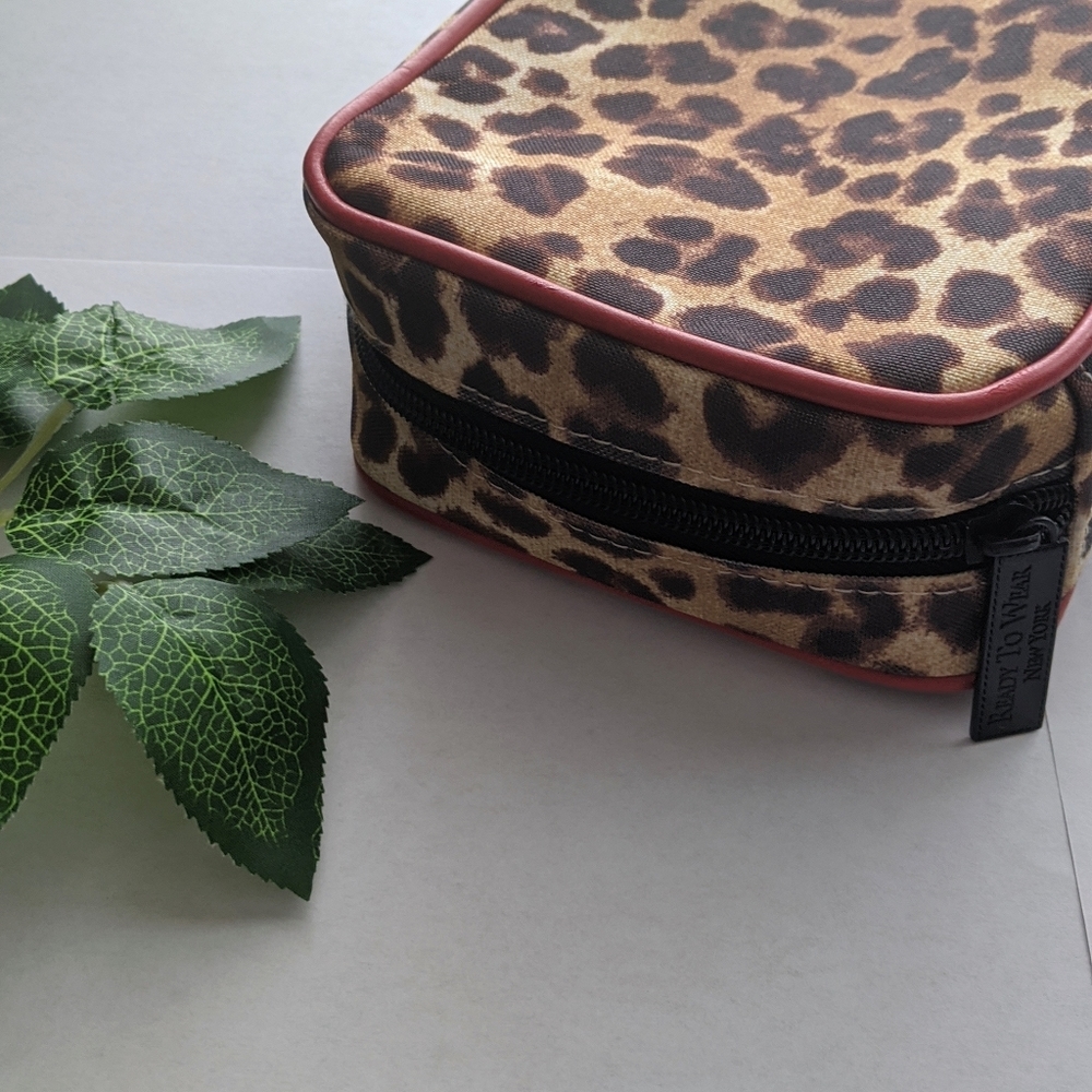Leopard Print Make- Up Bag